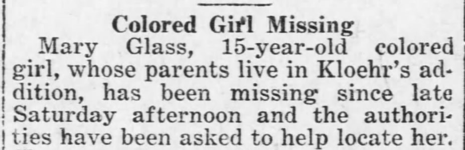 The Murder of Mary Glass